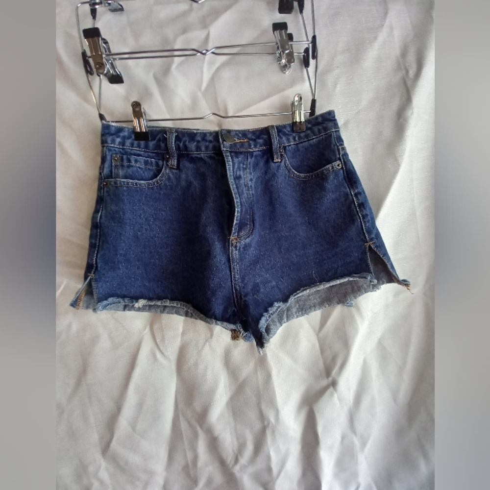 Amuse Society Dark Blue Denim Jean Shorts